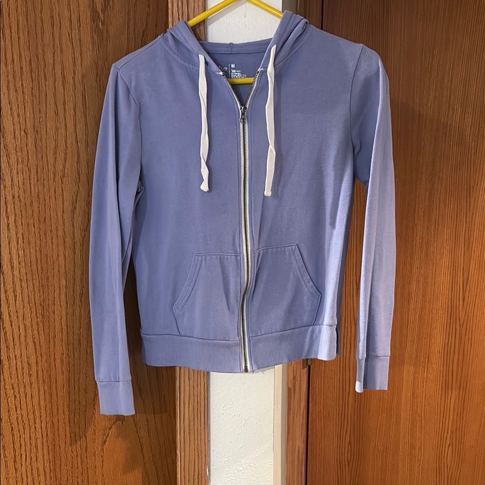 Women’s Purple Zip-Up Hoodie, Size M